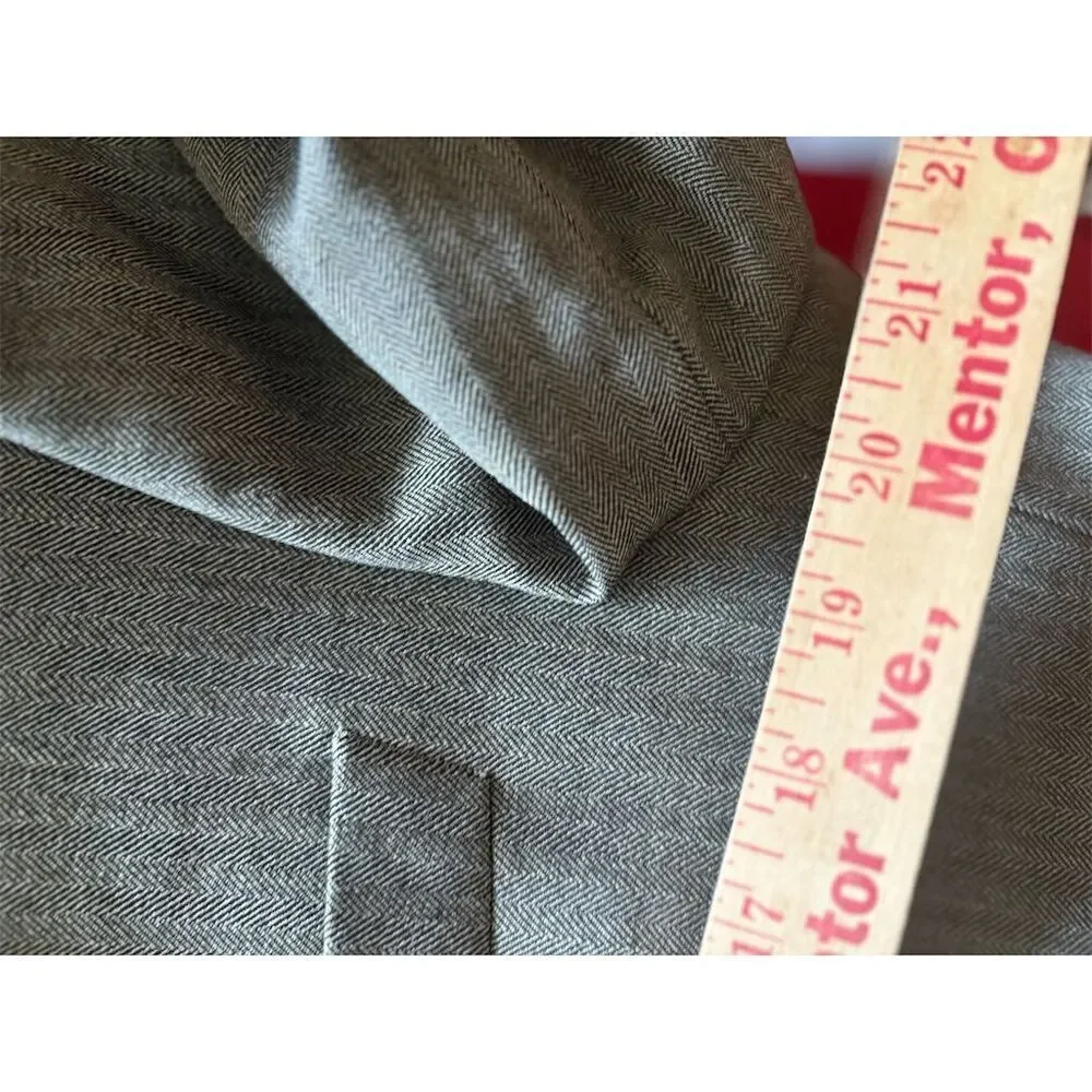 Chaps Men's Houndstooth Sport Coat Blazer Size 46 Multicolor